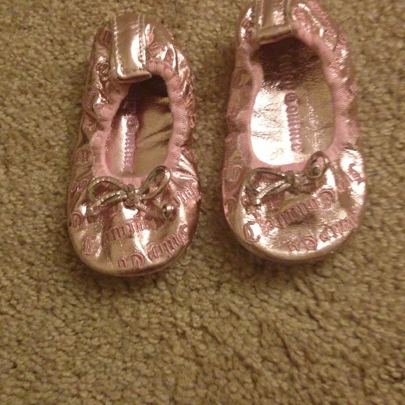 Authentic Juicy Couture infant ballet shoes