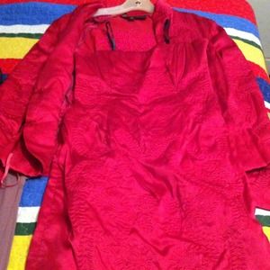 2pc pink jacket n dress