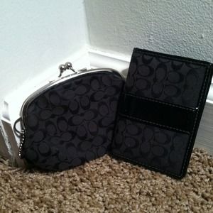 REDUCED Coach Coin Purse and Coach Card Holder!