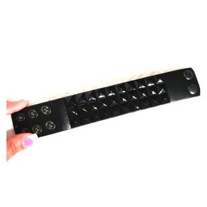 ▪◾◼ Black Square Studded Snap Bracelet! ◼◾▪
