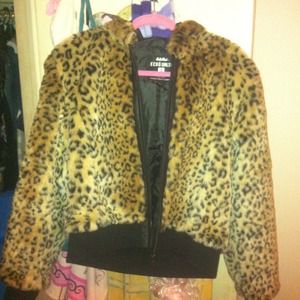 Ecko leopard jacket size large