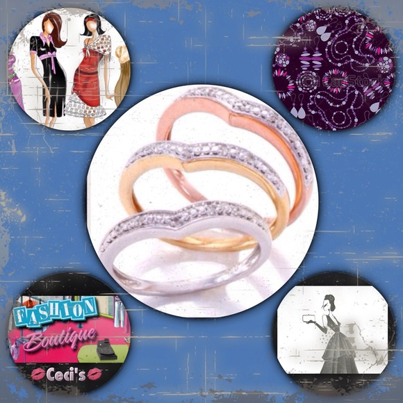 boutique  Jewelry - 🎀💎set of three chevron rings💎🎀