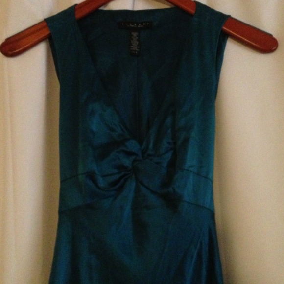 100% silk jewel colored dress
