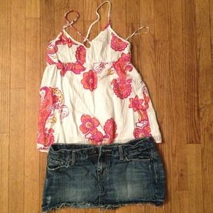 Aeropostale shirt and skirt