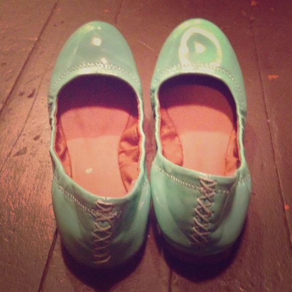 Turquoise lucky brand flats