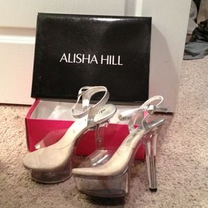 Alisha Hill Clear 4 1/2 inch High Heels