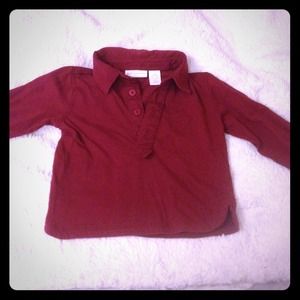🔴SOLD🔴Maroon long sleeve collared shirt