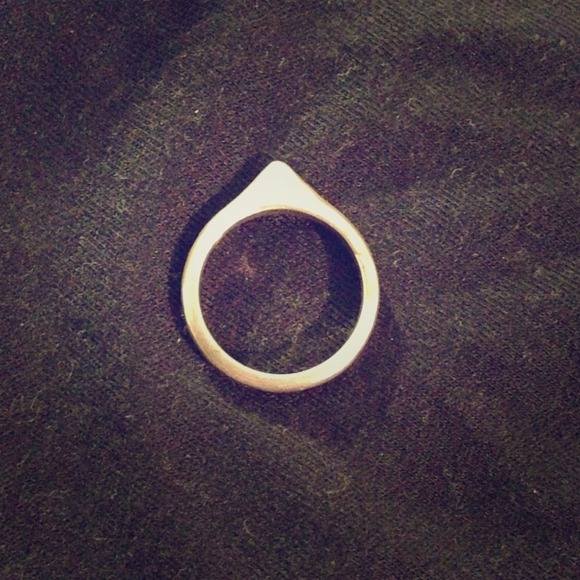 Hand crafted sterling silver thorn stacking ring