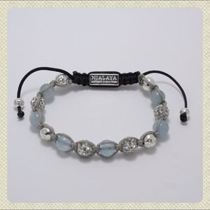 Handmade Nialaya Bracelet with Blue Lace Agate