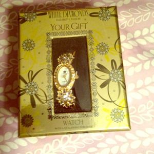 Gold White Diamonds women's watch