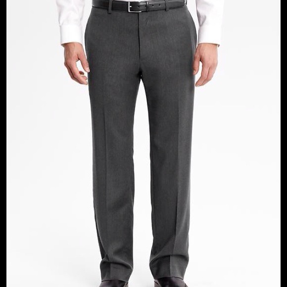 2 Men's dress pants. Wool trouser charcoal 35x32