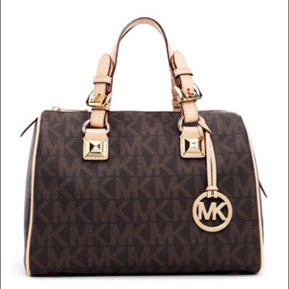 Michael Kors Medium Grayson Logo Satchel