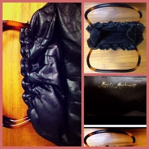 Morris Moskowitz 50's leather & tortoise purse