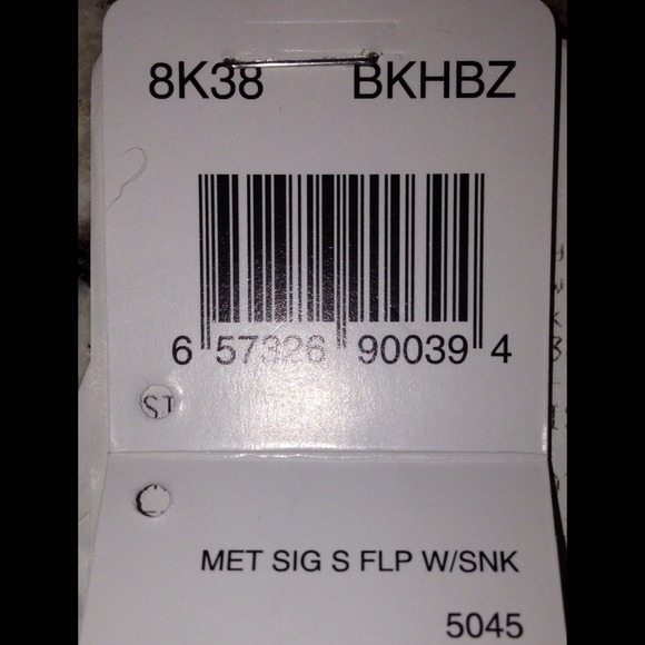 COACH METALLIC SNAKESKIN SIGNATURE FLAP w/BUCKLE - Picture 4 of 5