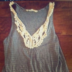 Striped racer back tank!