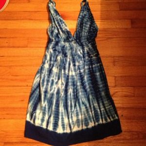Blue lighting dress