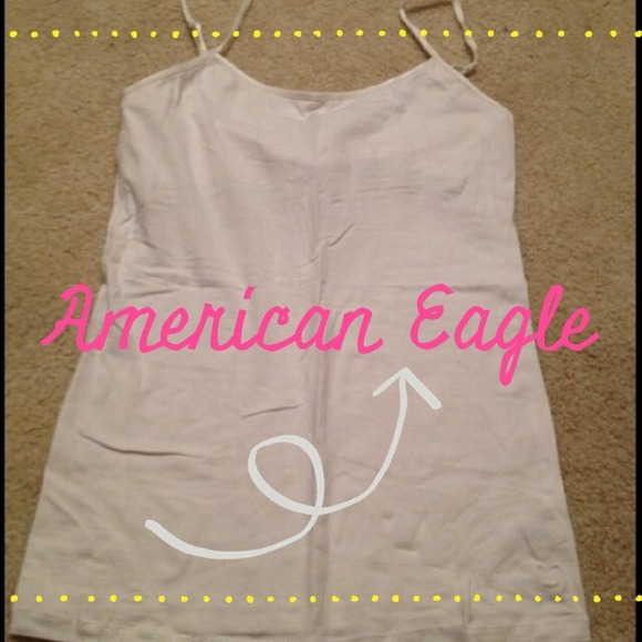 White AE spaghetti strap shirt x2