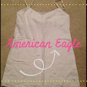 White AE spaghetti strap shirt x2