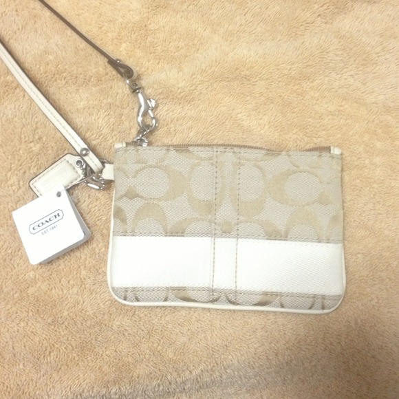 Coach Clutches & Wallets - Authentic Coach beige wristlet