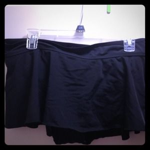 Black Swim Skirt.