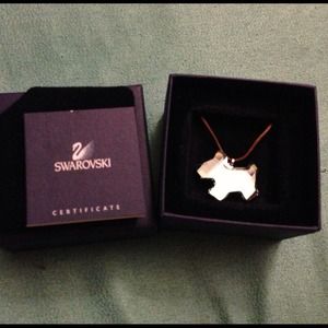 ❌ON HOLD❌Swarovski Mini Dog Clear Pendent
