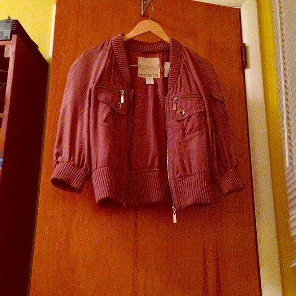A nude crop jacket!