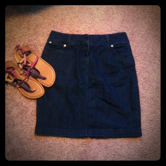 Dark Blue Jean Skirt