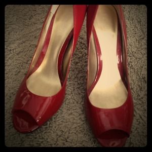 Nine West red pumps