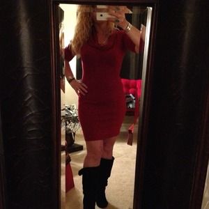 Sexy Red Sweater Dress 🍒🍒$20🍒🍒