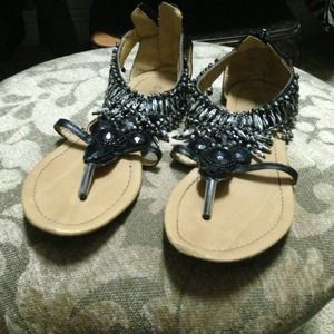 Beaded flats 6.5