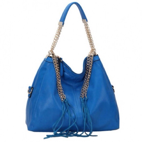 ❌Sold❌Beautiful Royal blue with Gold tone chains
