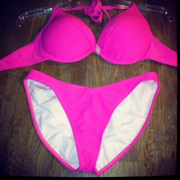 "Barbie pink" pageant/fitness swimsuit!