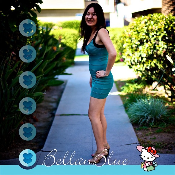 🎉HP 3/15🎉Teal sexy bandage dress - Picture 2 of 4