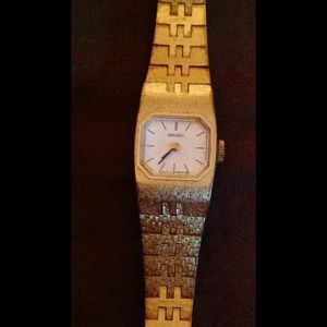 Seiko Gold Plated Petite Watch-brand new!
