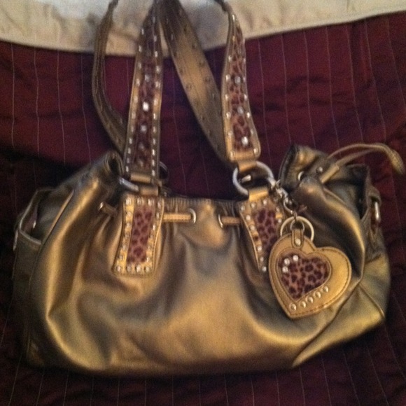 Medium Gold with with leopard straps