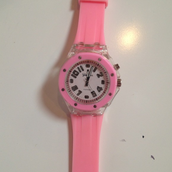 Watch pink rubber