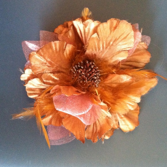 Floral hair clip or pin