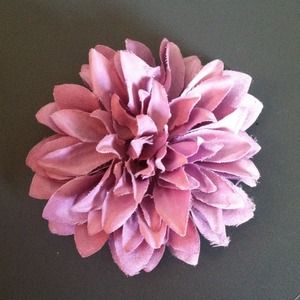Purple flower hair clip or pin