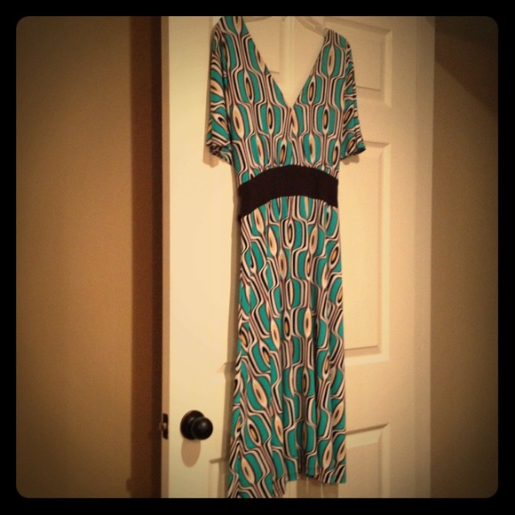 ⬇Reduced Size 16 retro print dress