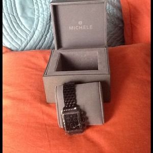 Brand new diamond face Michele watch never worn