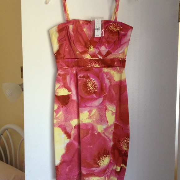 NY&C spring pink flower dress size 4