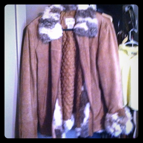 Tan suede coat