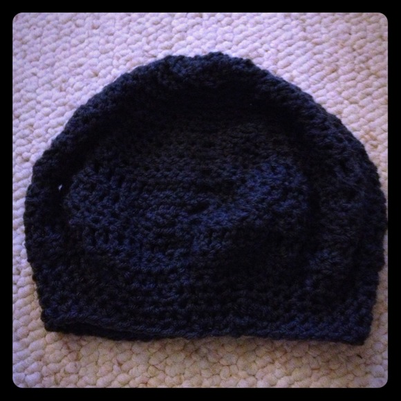 💜SOLD in trade💜Dark Grey Slouchy Beanie
