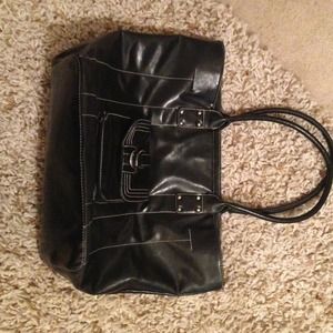 Large black handbag
