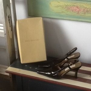 Enzo a violins black leather shoe