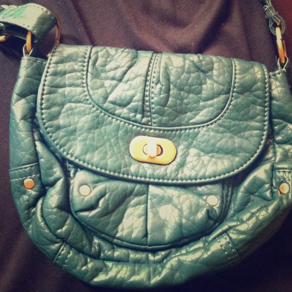 Adorable green-blue satchel