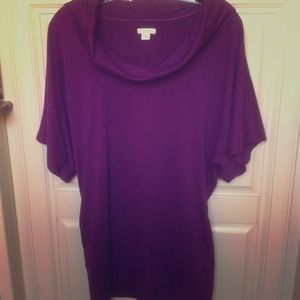 💋bundled💋Purple cowl neck shirt with pockets