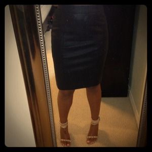 NWT faux leather skirt!