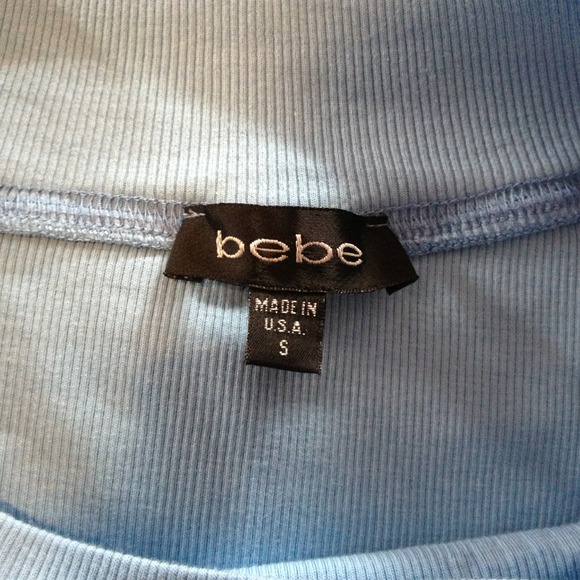 🚫Sold🚫Light Blue Bebe shirt - Picture 3 of 3