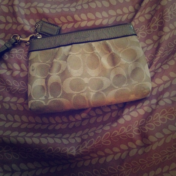 Authentic coach wrist bag
